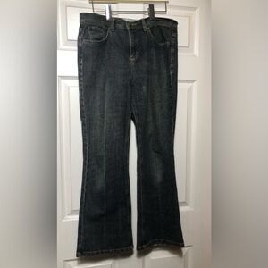 Penmans Women Natural Fit Black Denim BootCut Jeans Pants Size 12P